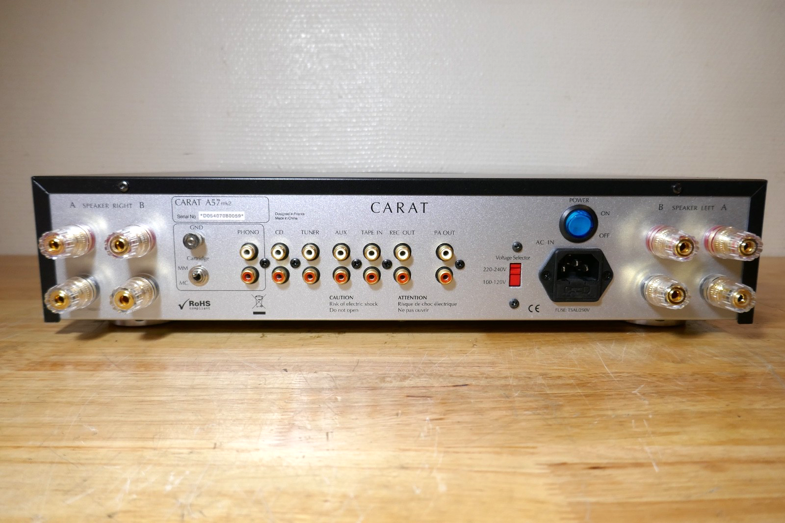 amplificateur amplifier Carat A57 MK2 vintage occasion