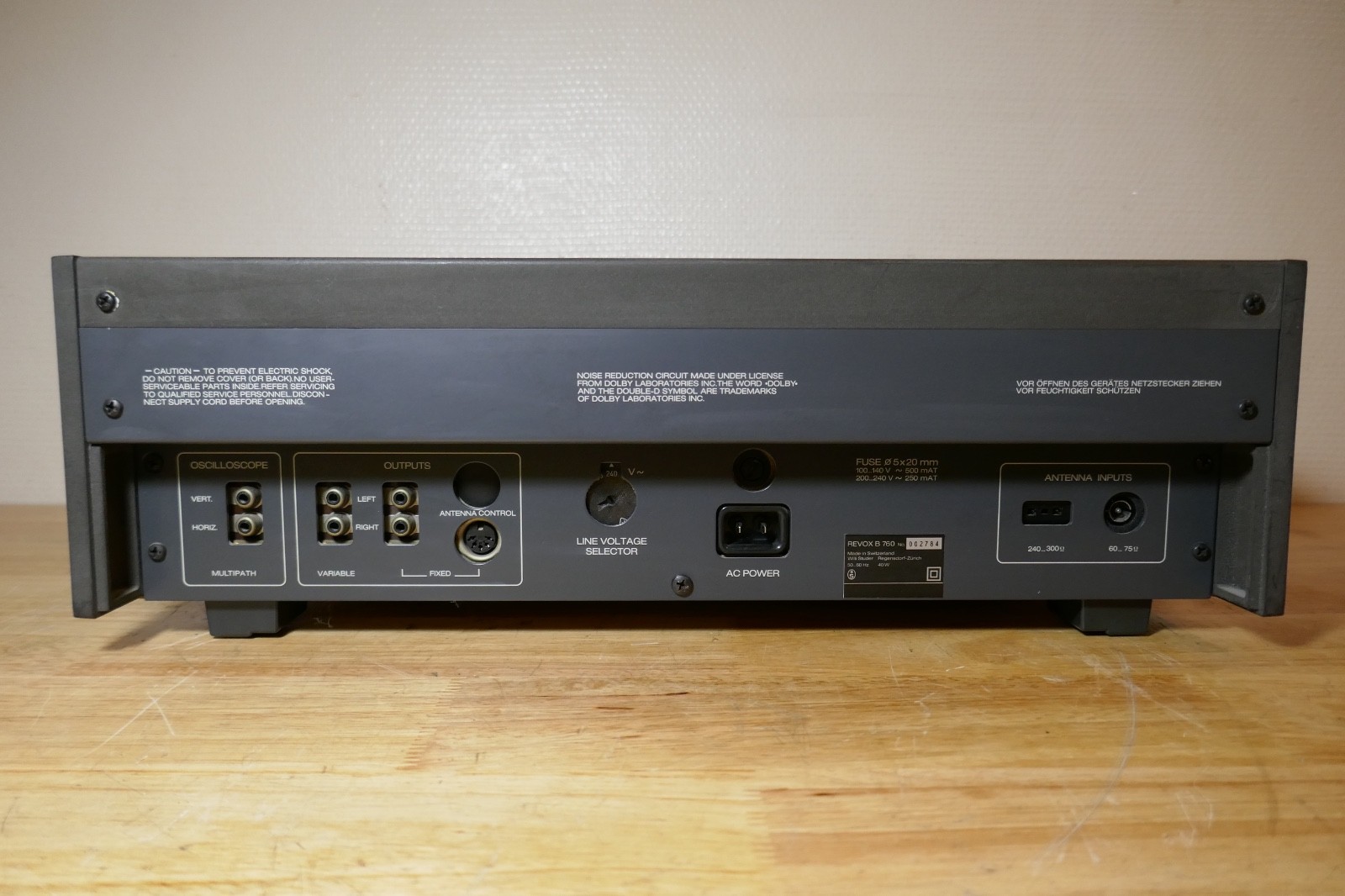 tuner radio revox b 760 vintage occasion