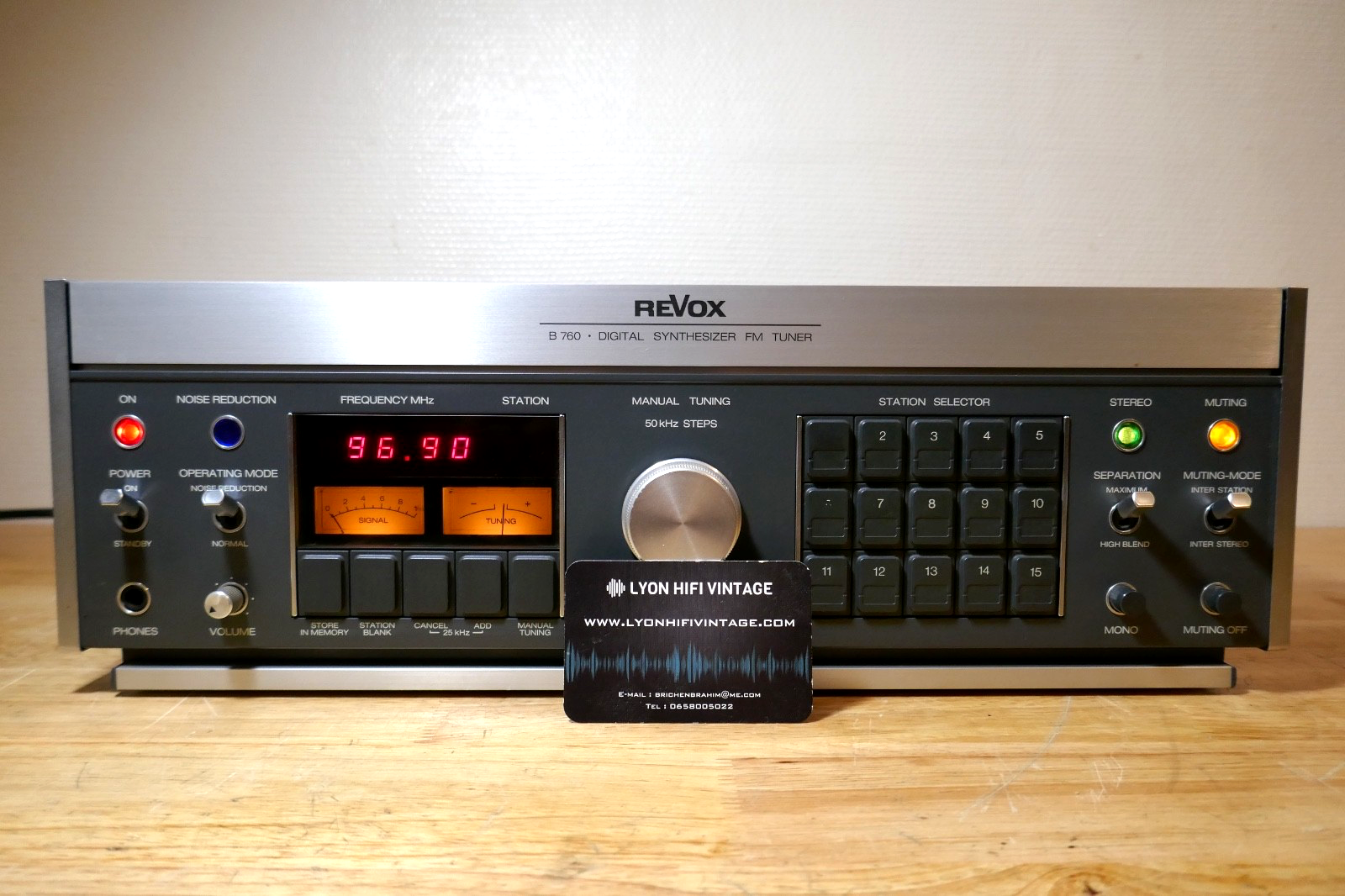 tuner radio revox b 760 vintage occasion