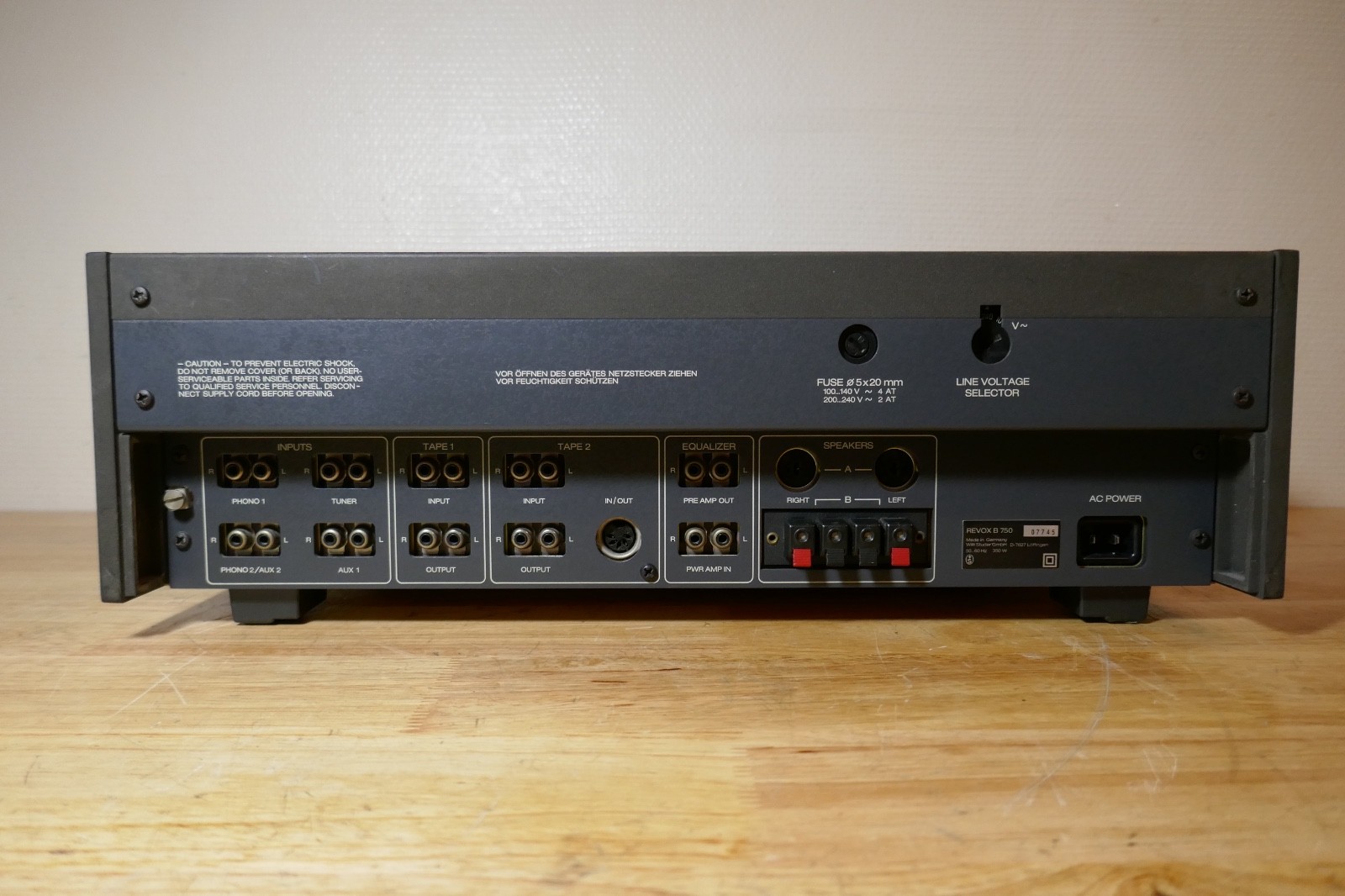 amplificateur amplifier revox b 750 vintage occasion