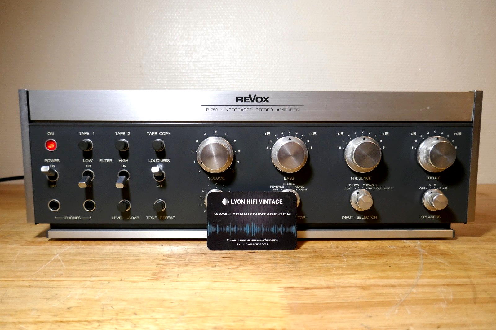 amplificateur amplifier revox b 750 vintage occasion