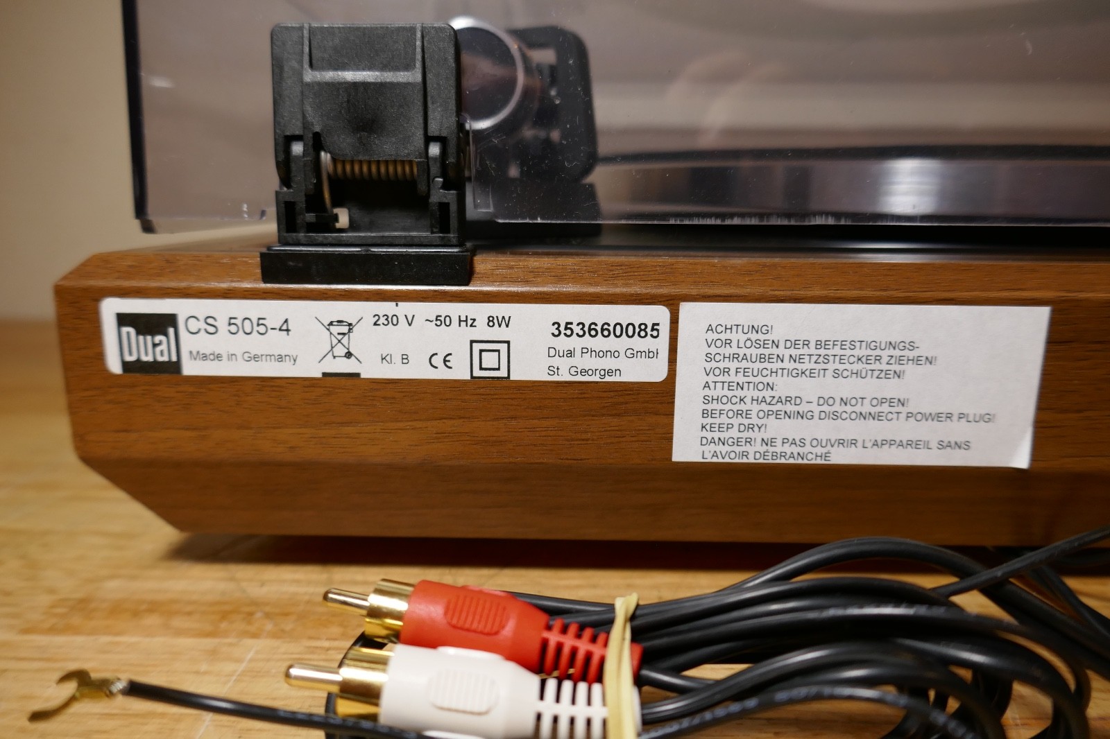 platine vinyle turntable dual CS 505-4 neuve