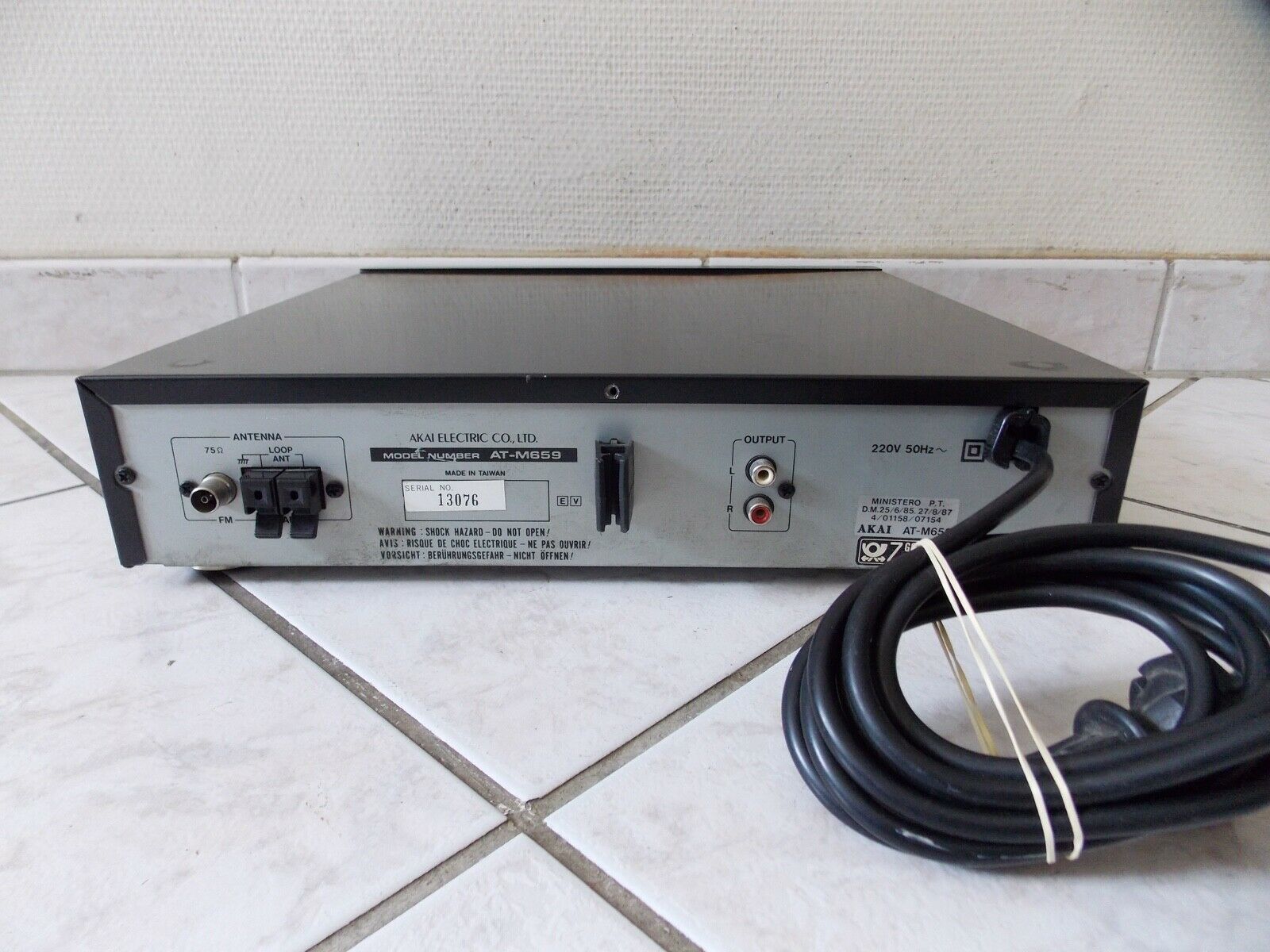 tuner radio akai AT-M659 vintage occasion