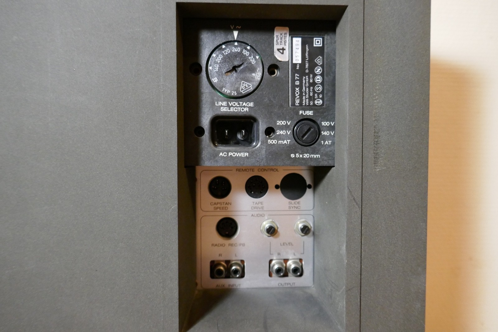 magnétophone tape recorder revox b 77 vintage occasion
