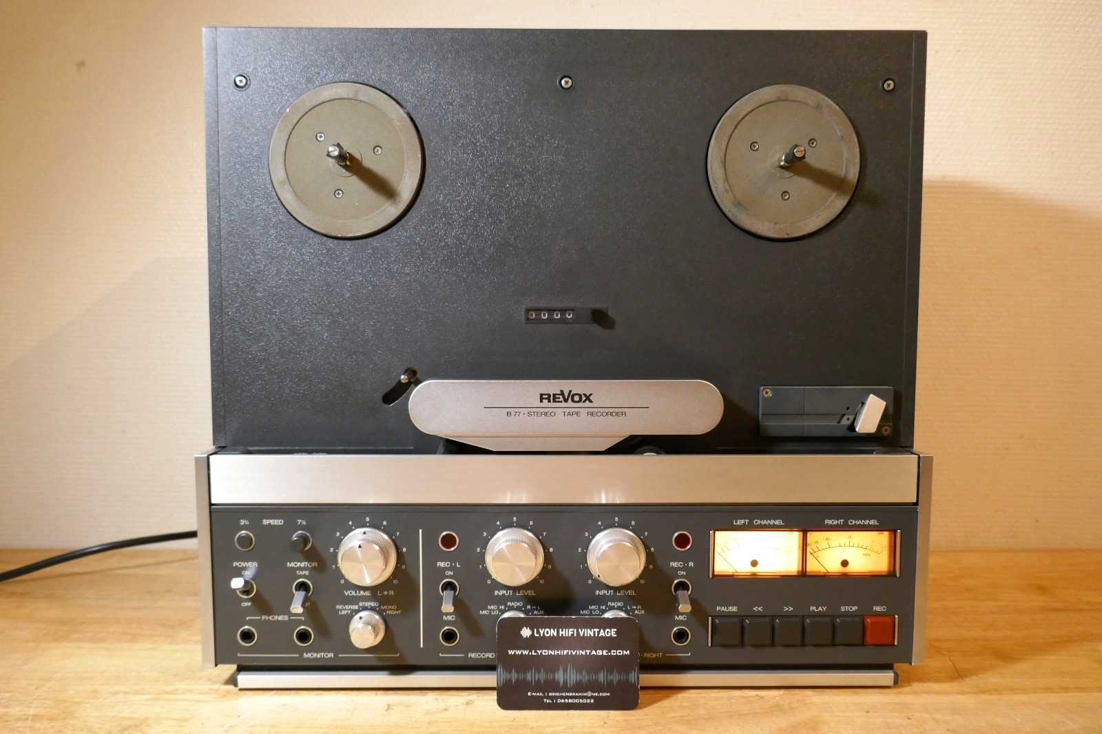 magnétophone tape recorder revox b 77 vintage occasion