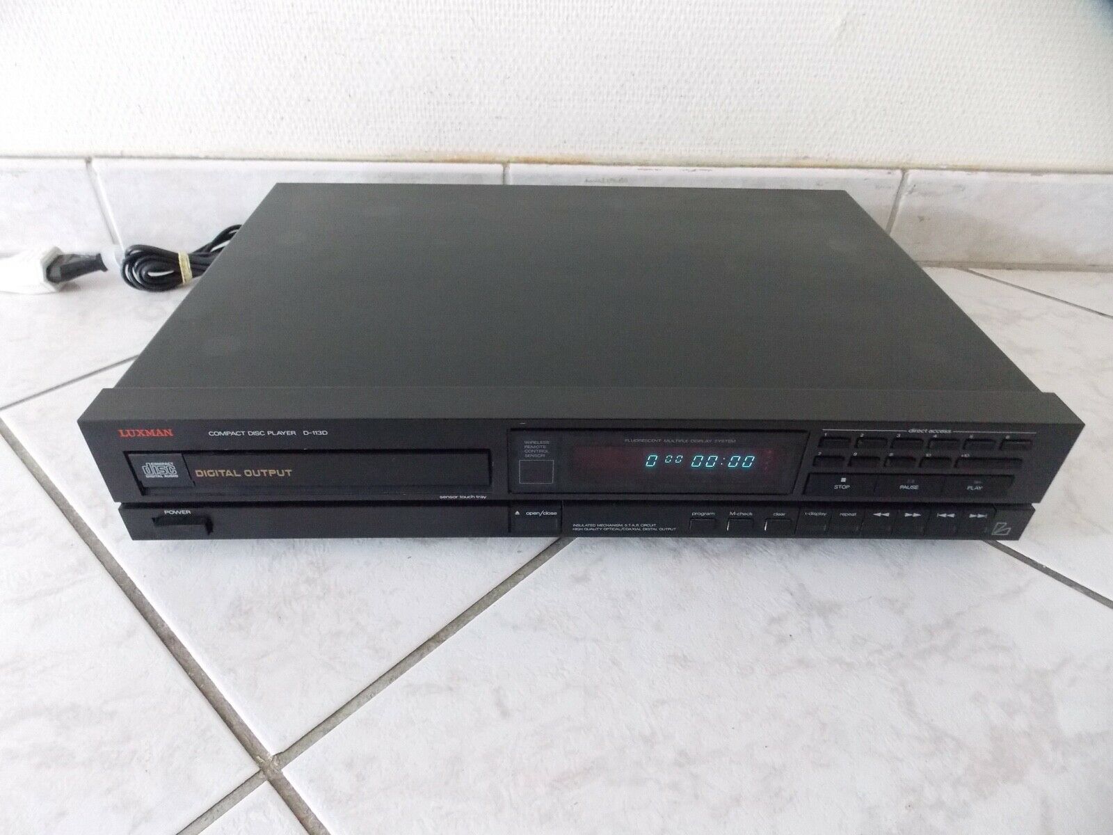 lecteur compact disc player cd luxman D-113D vintage occasion