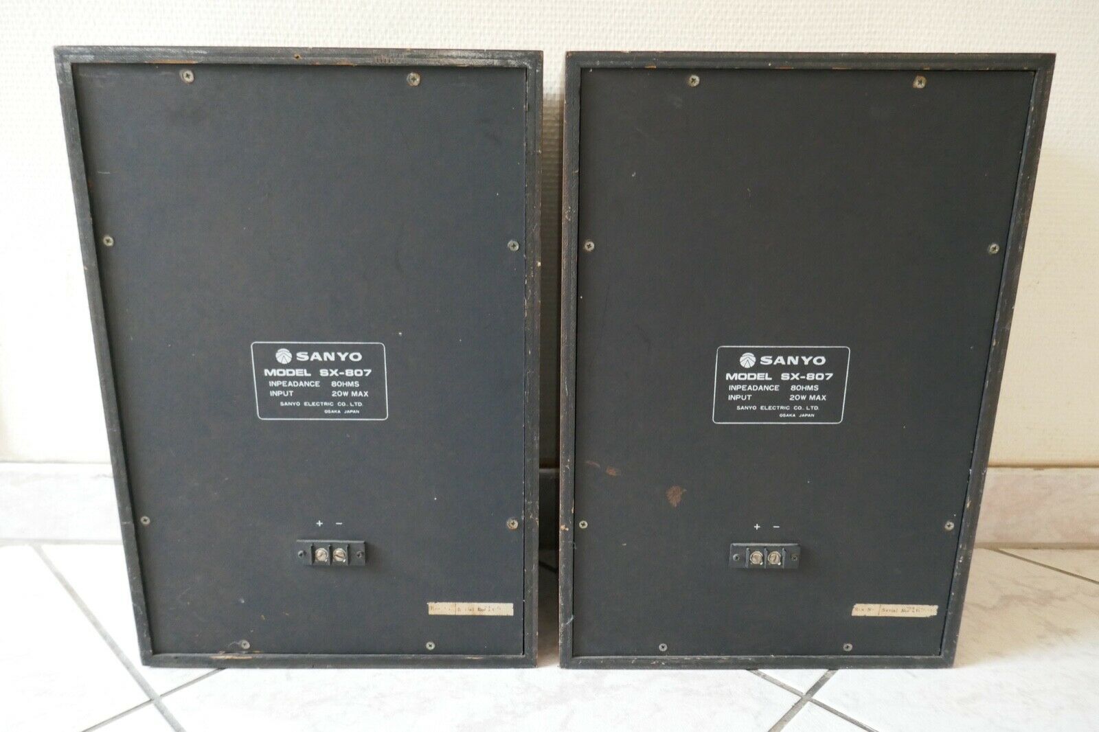 enceintes speakers sanyo SX-807 vintage occasion