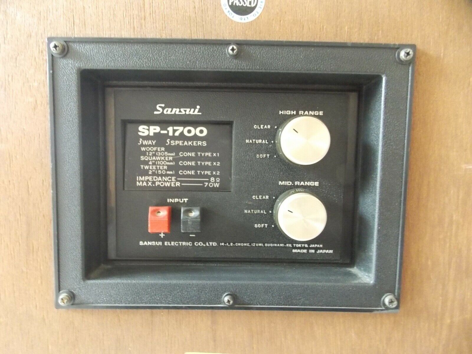 enceintes speakers monitors sansui SP-1700 vintage occasion