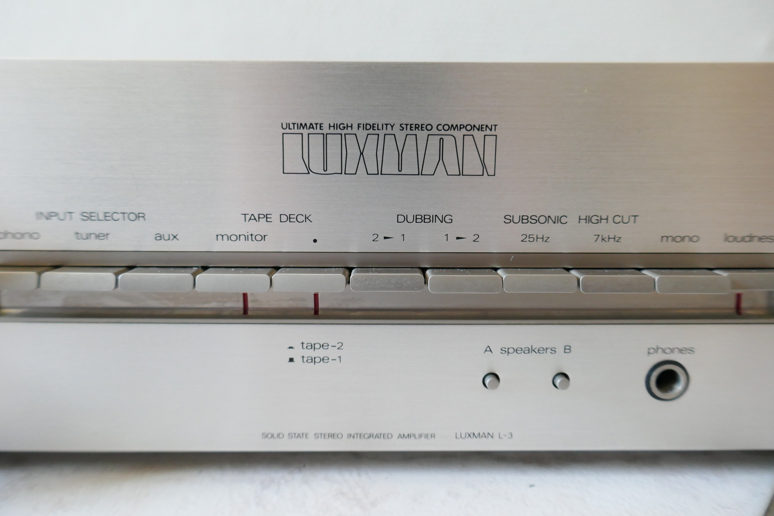 AMPLIFICATEUR LUXMAN SOLID STATE STEREO INTEGRATED AMPLIFIER L3