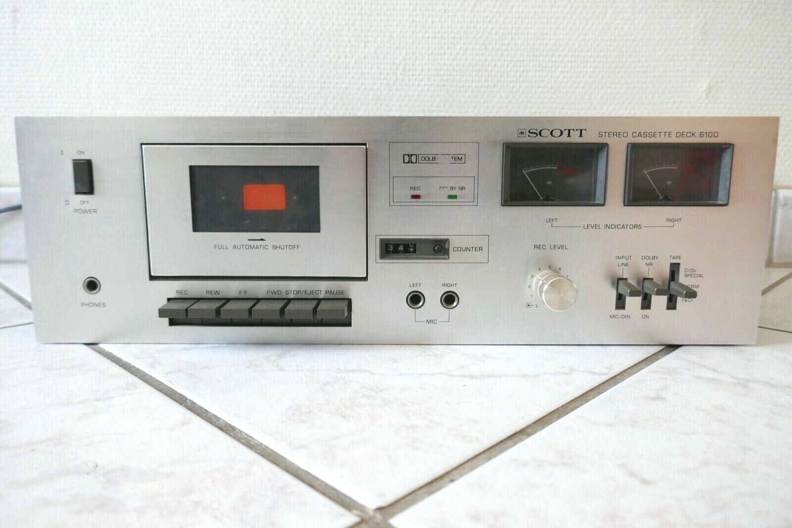 lecteur cassette tape deck scott 610D vintage occasion