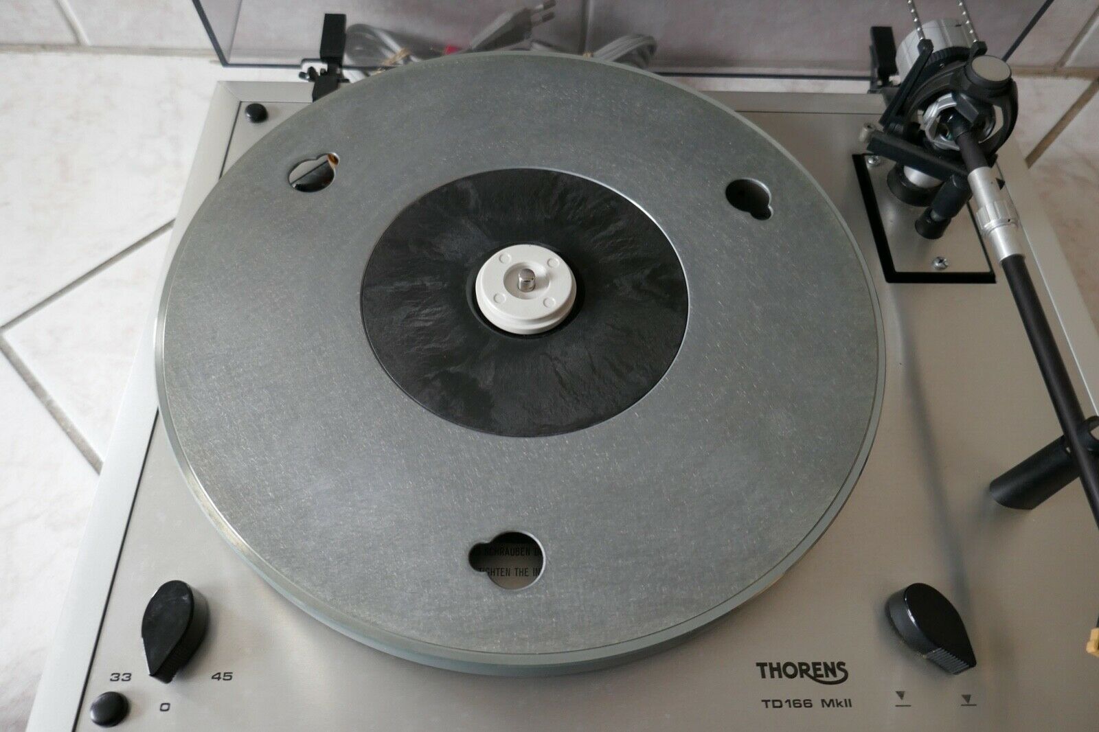 platine vinyle turntable thorens td 166 mkII vintage occasion