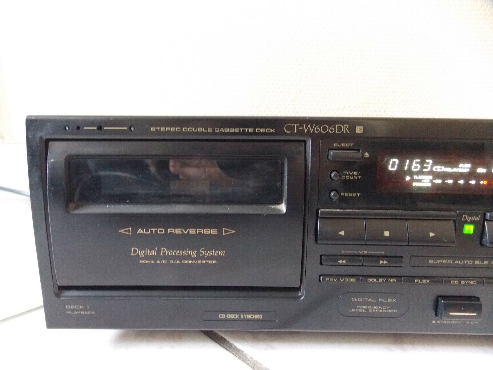 lecteur cassette tape deck pioneer CT-W606DR vintage occasion