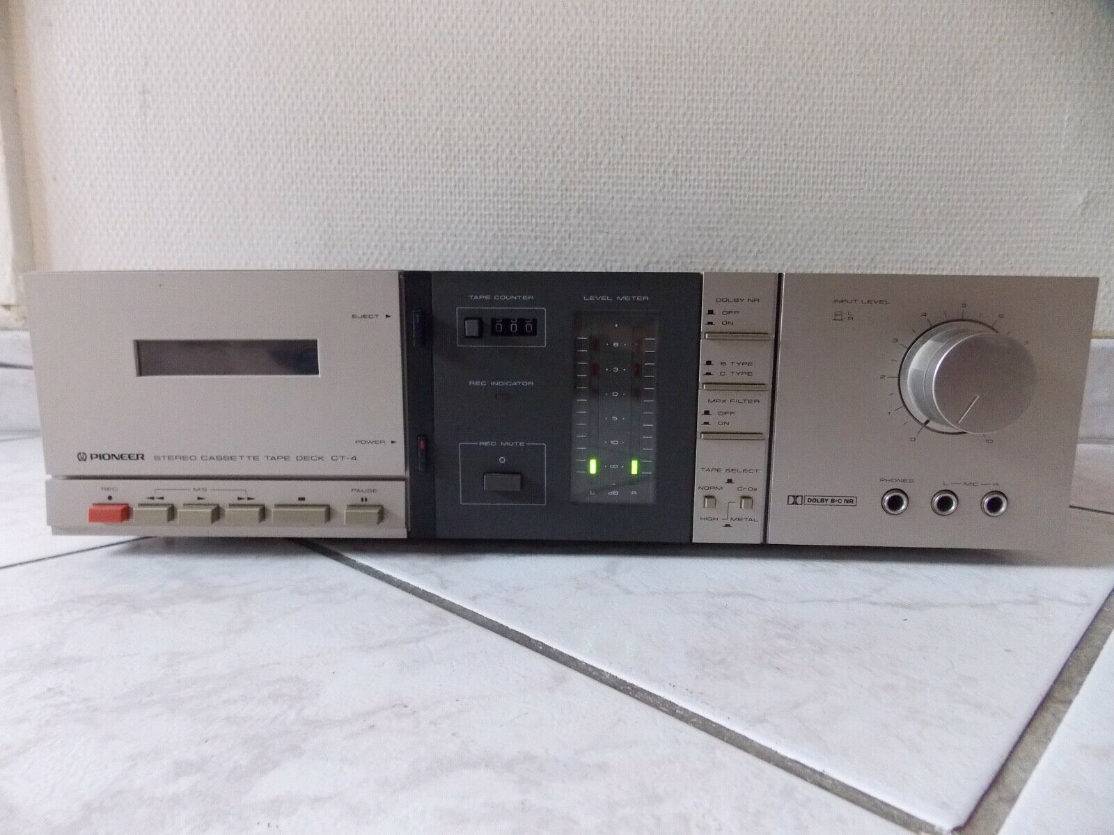 lecteur cassette pioneer ct-4 vintage tape deck