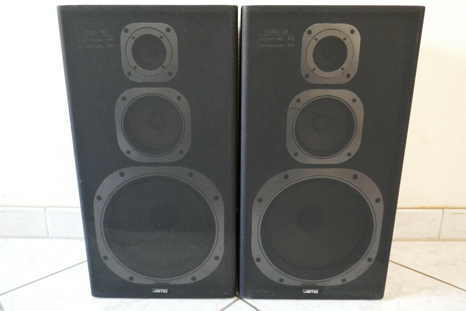 PAIRE D'ENCEINTES 3 VOIES JAMO STUDIO 135 / VINTAGE SPEAKERS 3 WAY - HIFI /  SON/ENCEINTE / SPEAKER - LYON HIFI VINTAGE