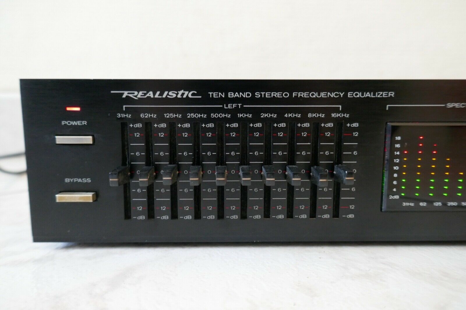 equaliseur equalizer realistic 31-9081 vintage occasion