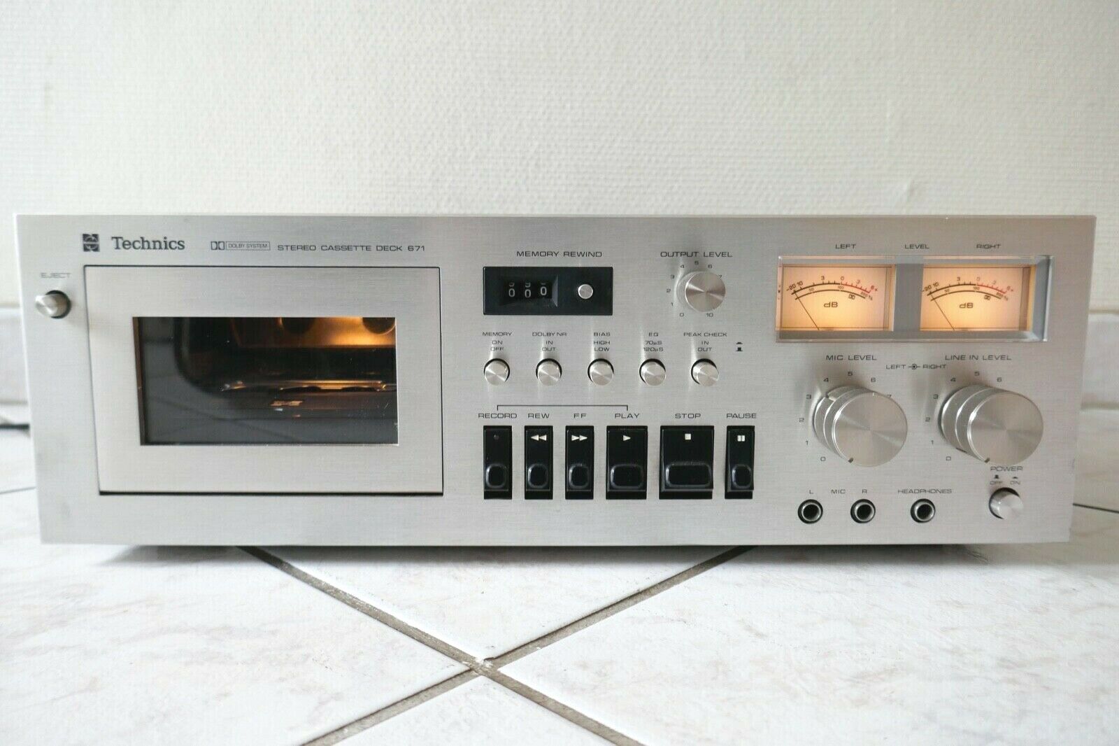 lecteur cassette tape deck technics 671 vintage occasion