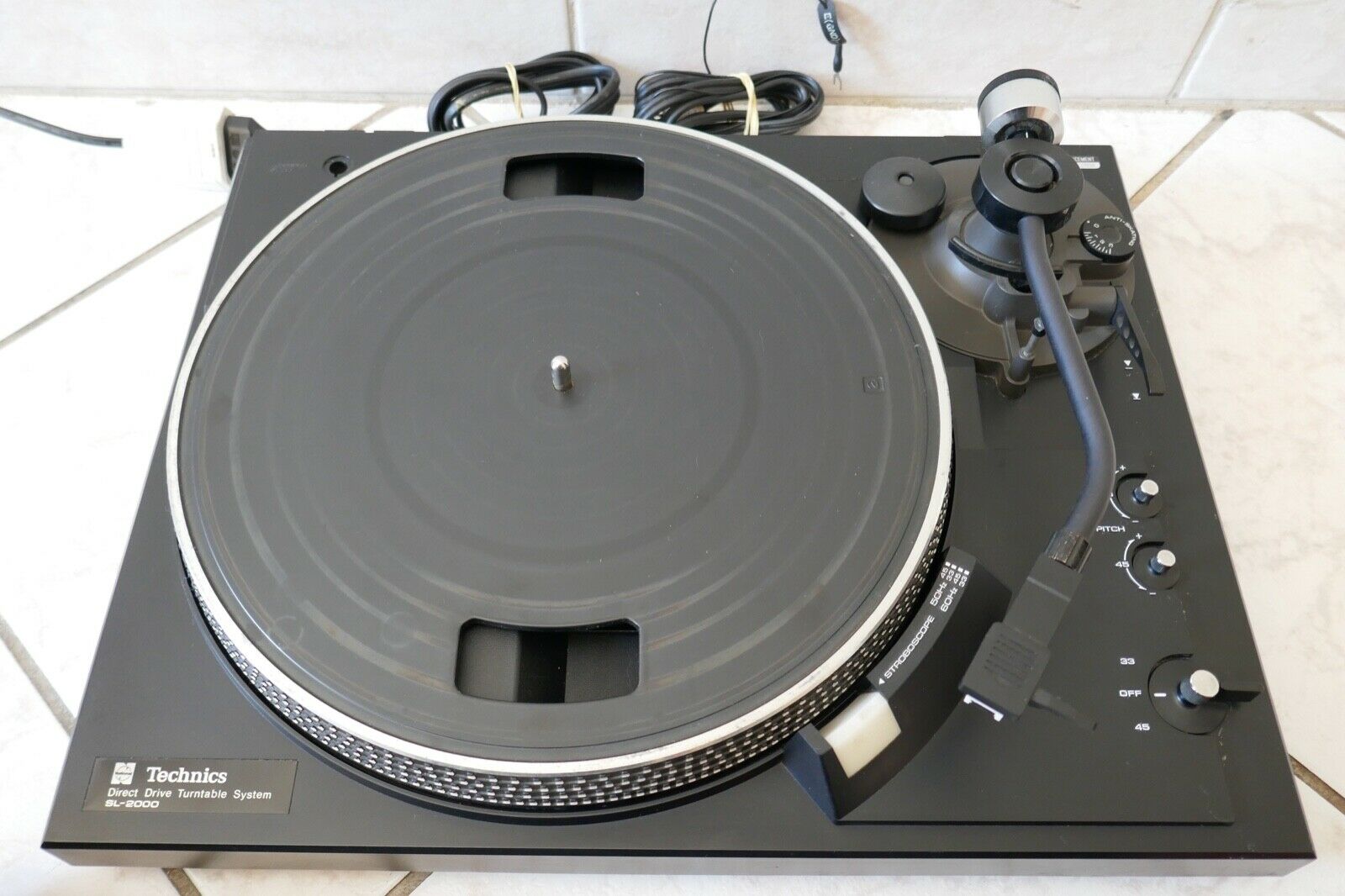 platine vinyle turntable technics sl-2000 vintage occasion