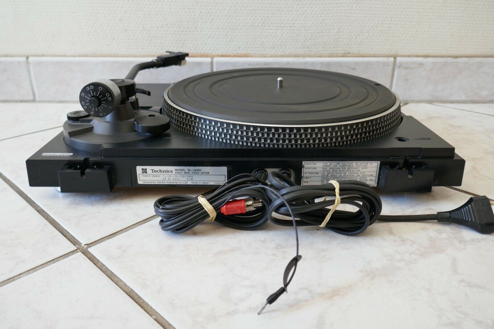 platine vinyle turntable technics sl-2000 vintage occasion