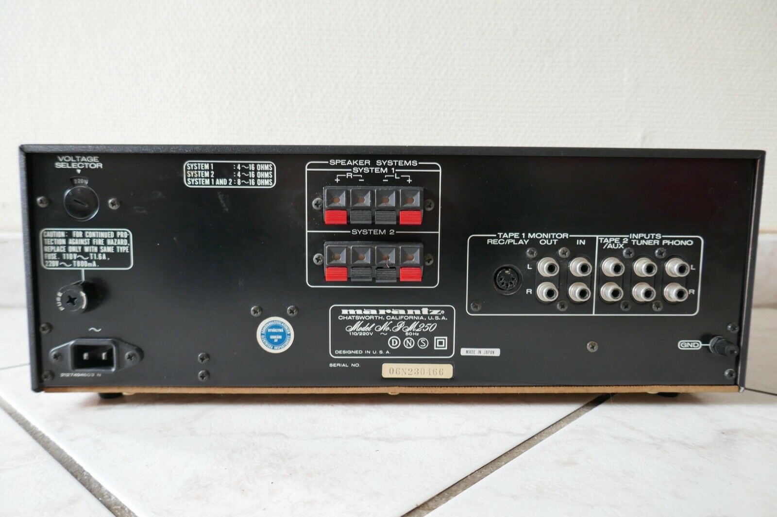 amplificateur amplifier marantz pm 250 vintage occasion