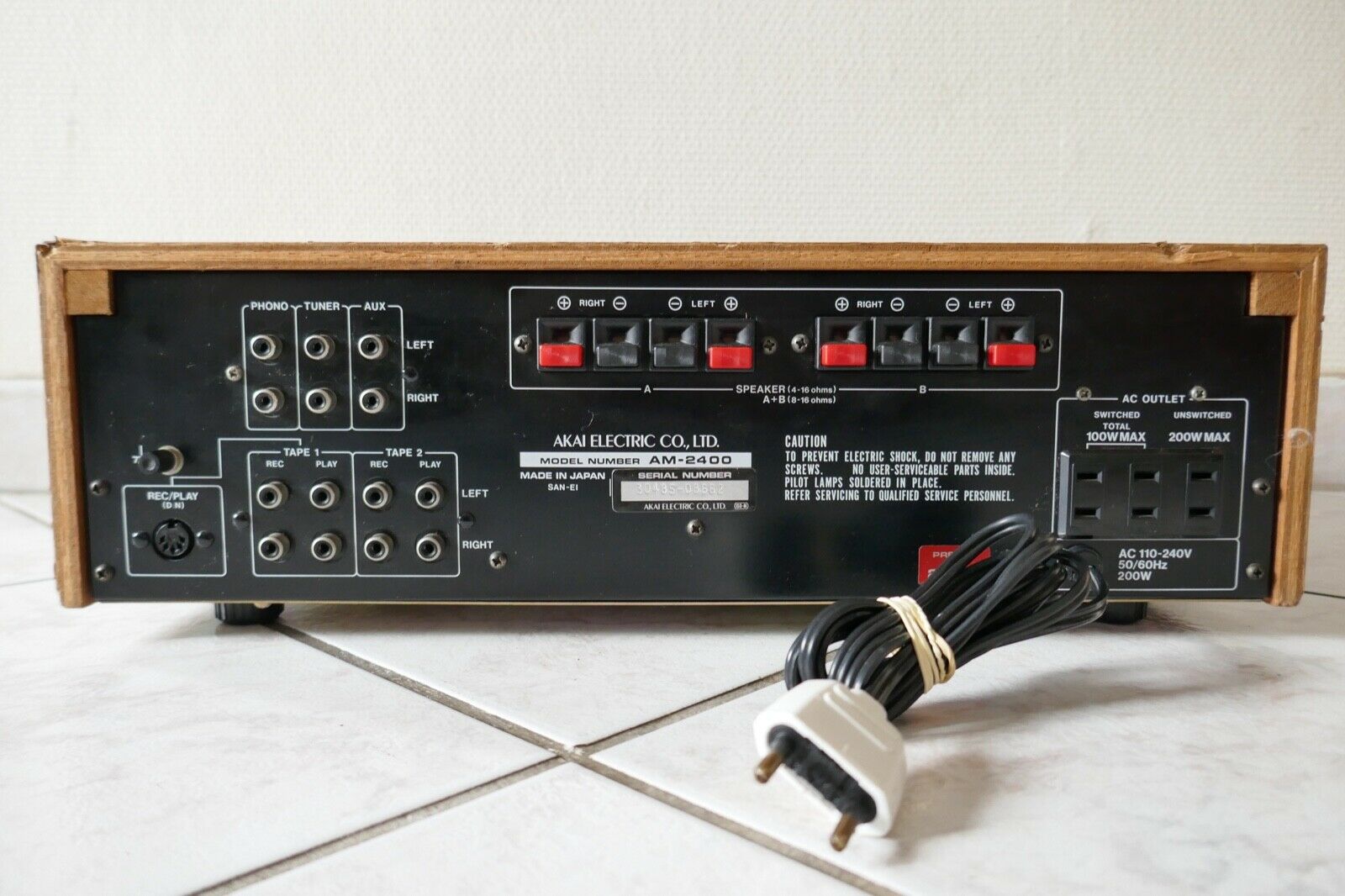 amplificateur amplifier akai AM-2400 vintage occasion