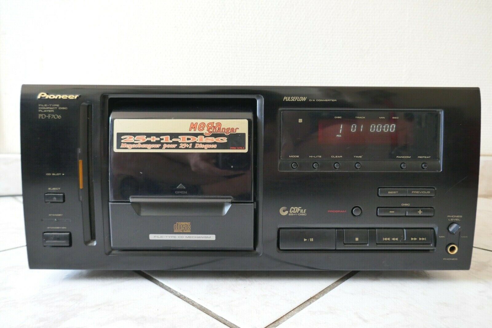 lecteur compact disc player pioneer PD-F706 vintage occasion