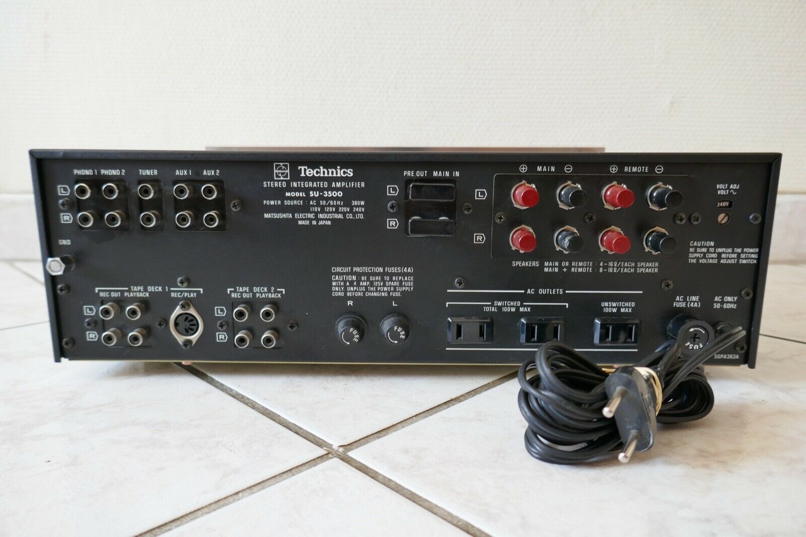 amplificateur amplifier technics su-3500 vintage occasion