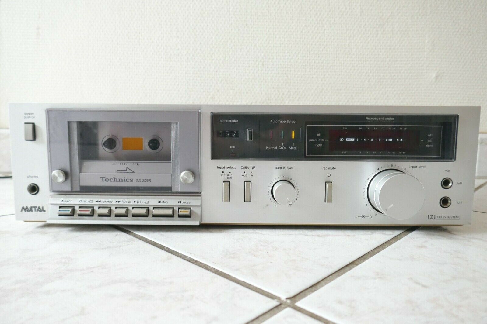 lecteur cassette tape deck technics RS-M225 vintage occasion