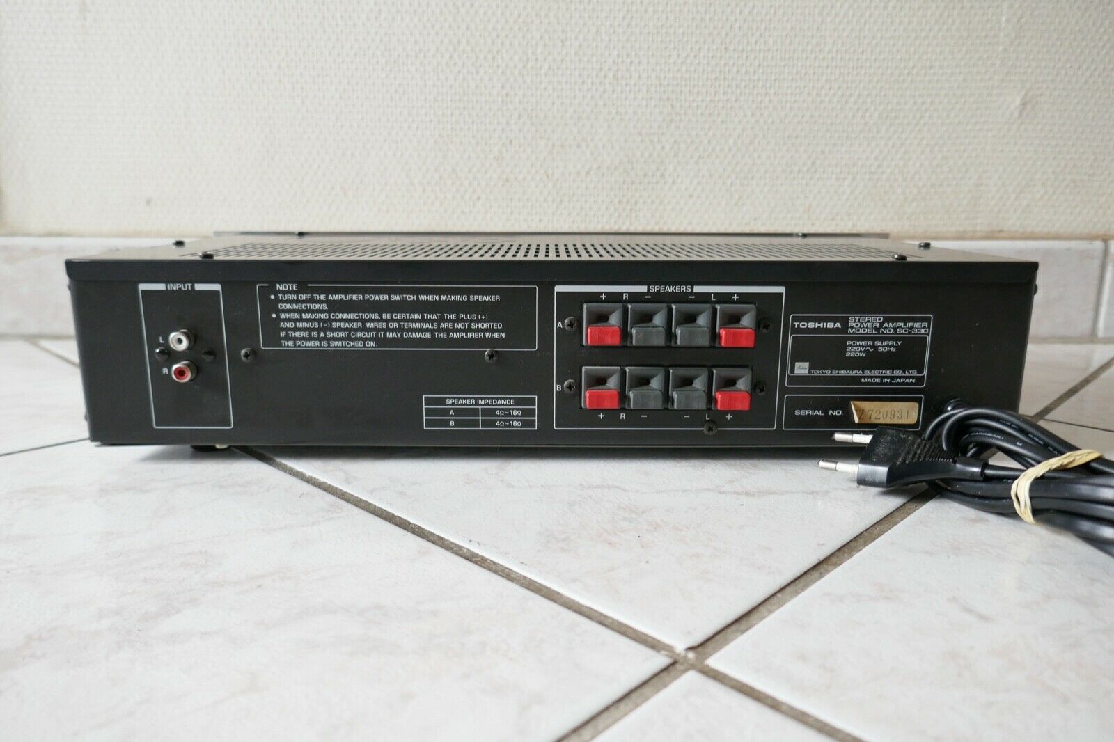 amplificateur amplifier toshiba SC-330 vintage occasion