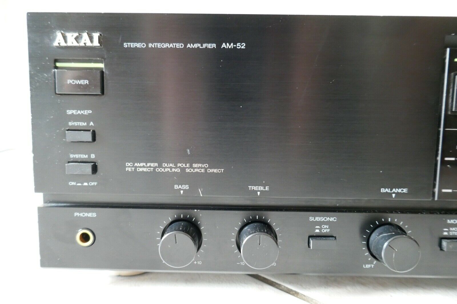 amplificateur amplifier akai AM-52 vintage occasion