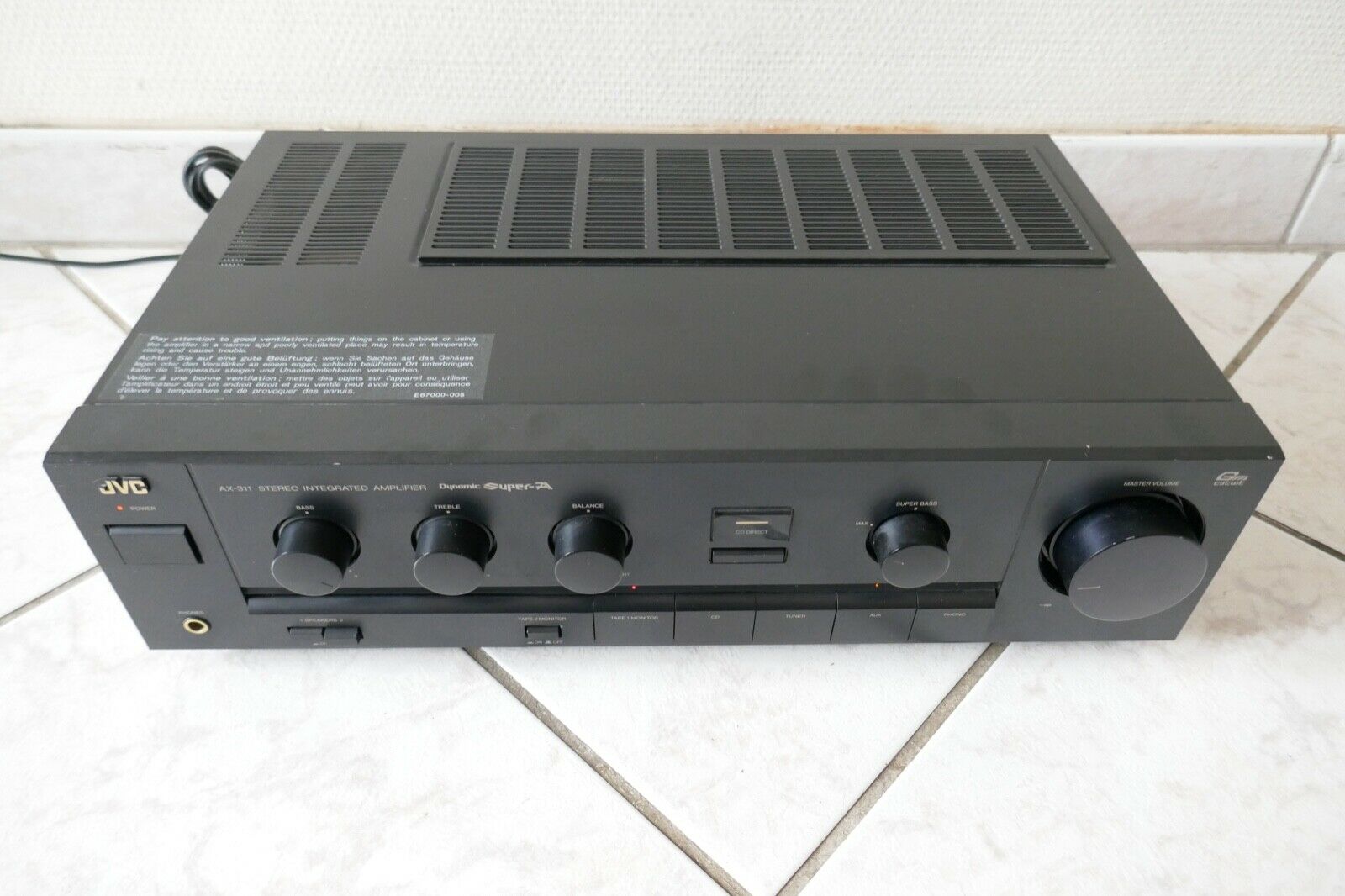 amplificateur amplifier JVC AX-311 vintage occasion