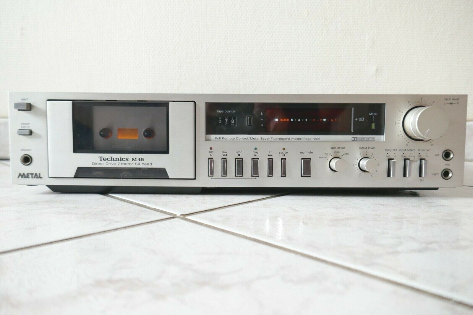 lecteur cassette tape deck technics RS-M45 vintage occasion