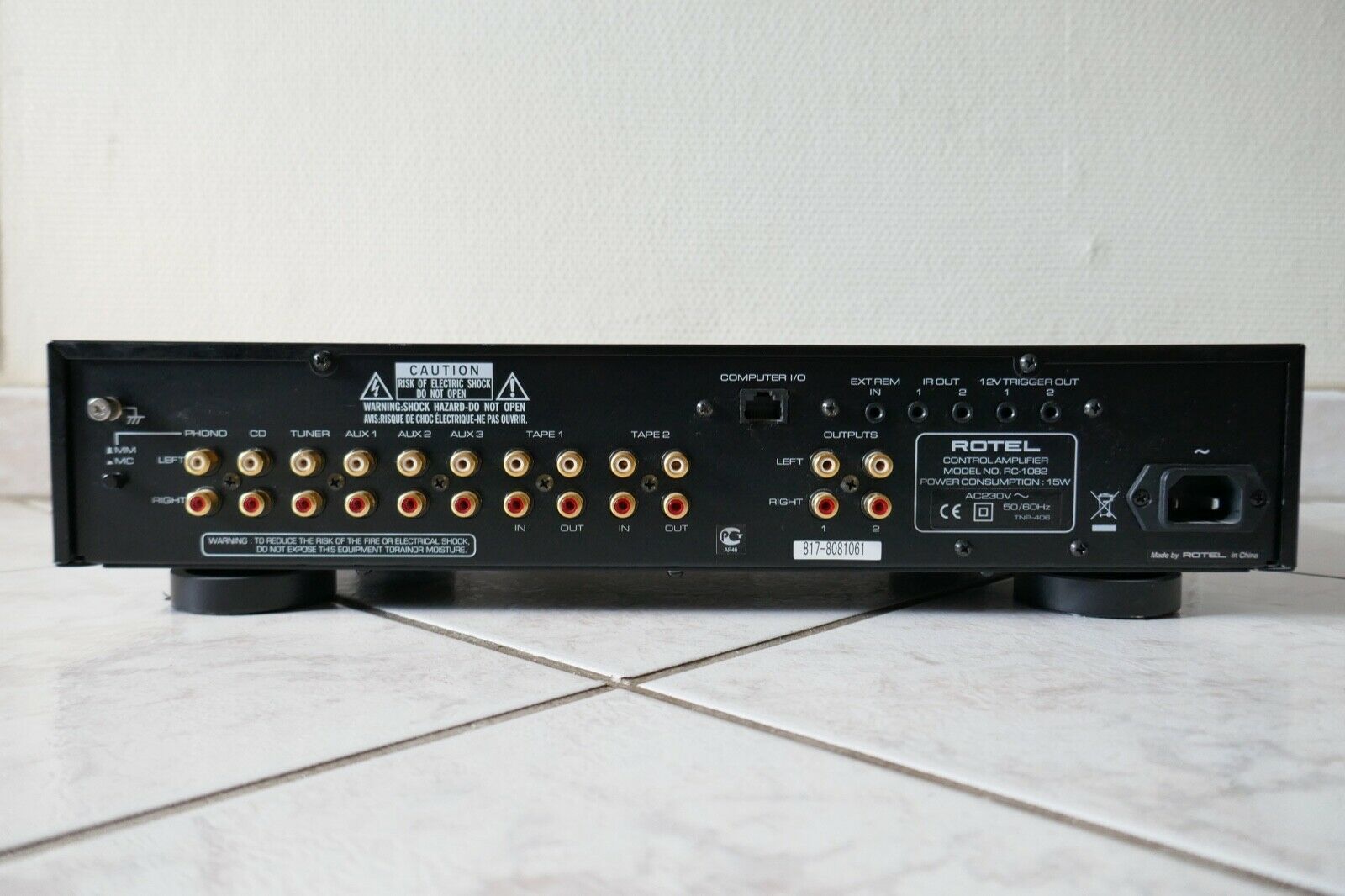 pre amplificateur amplifier rotel RC-1082 vintage occasion