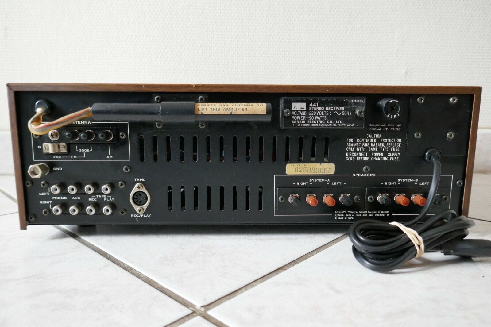 amplificateur amplifier sansui 441 occasion vintage