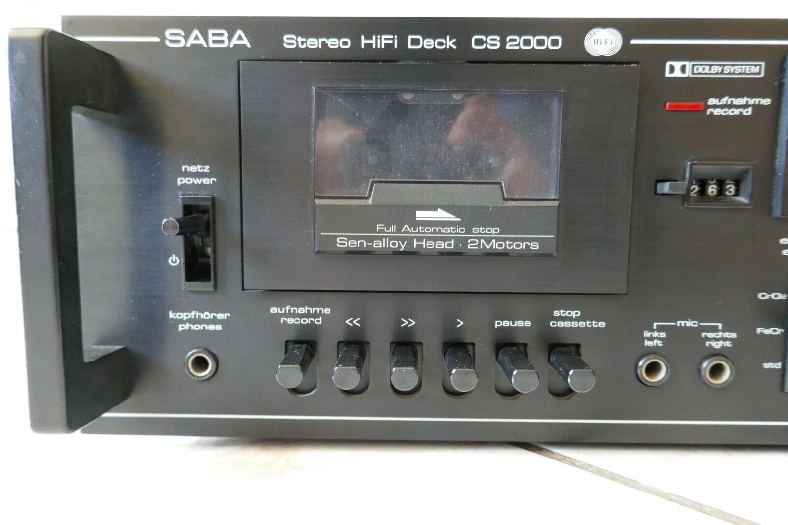 ecteur cassette tape deck Saba CS-2000 vintage occasion