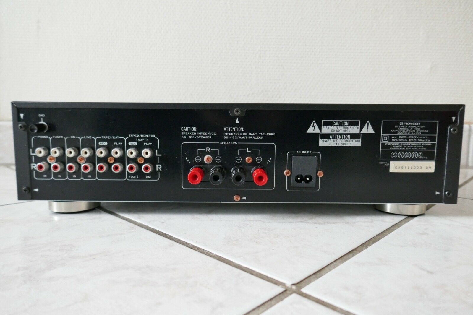 amplificateur amplifier pioneer a-103 occasion vintage