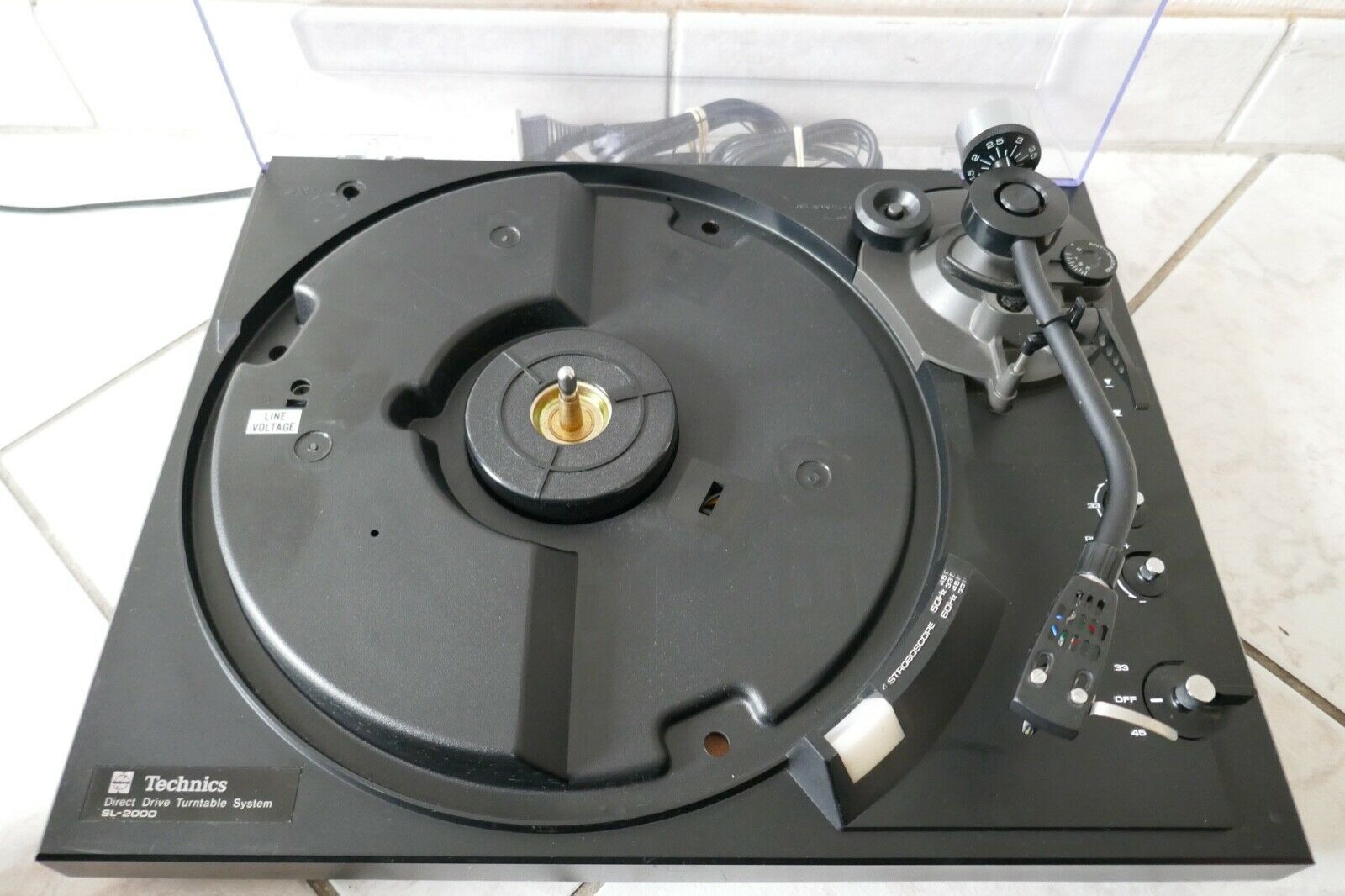 platine vinyle turntable technics sl-2000 vintage occasion