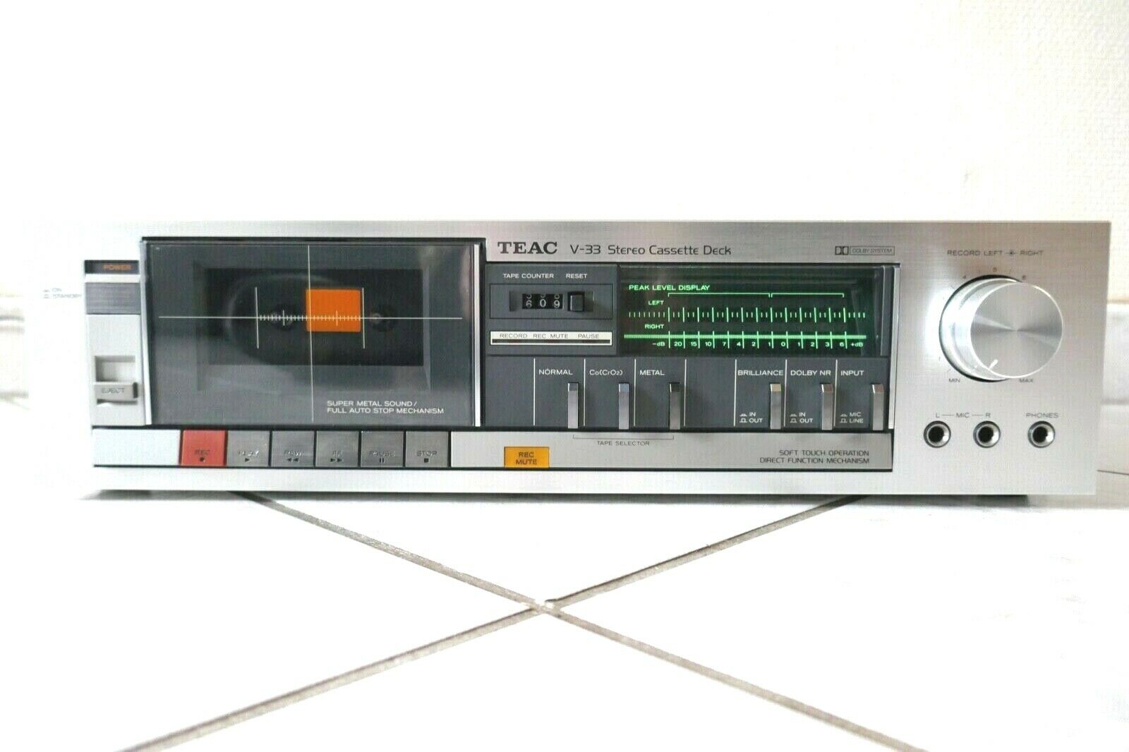 lecteur cassette tape deck TEAC v-33 vintage occasion