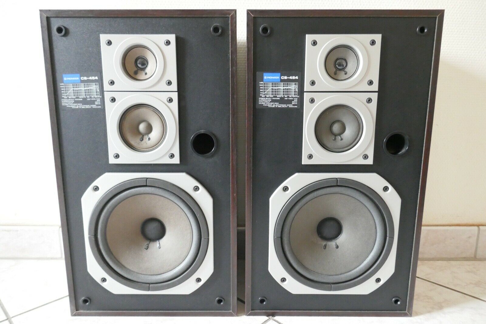 enceintes speakers pioneer cs-454 occasion vintage