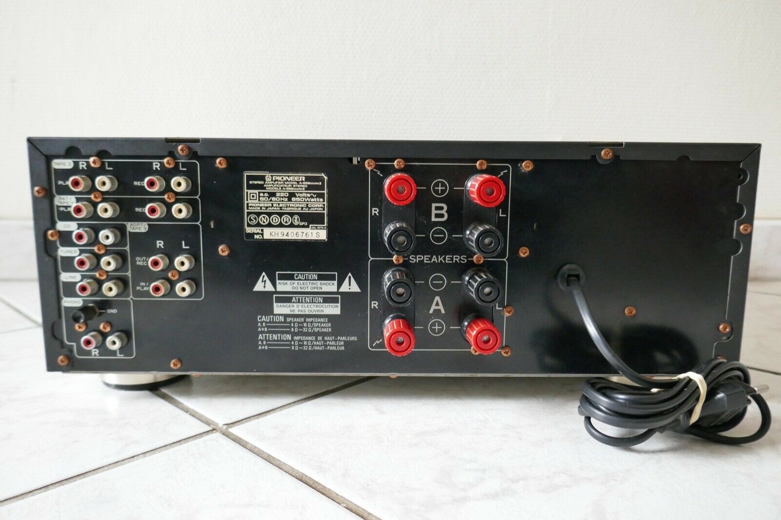 amplificateur amplifier pioneer A-656 MARK II vintage occasion