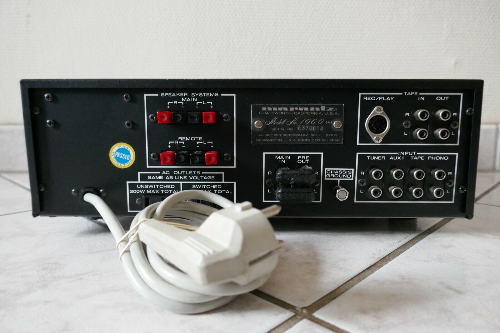 amplificateur amplifier marantz model 1060 vintage occasion
