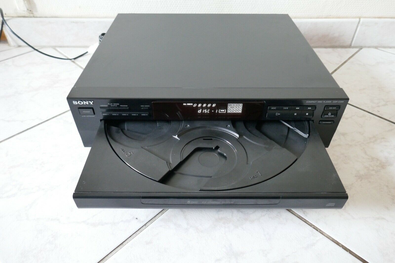 lecteur cd compact disc player sony CDP-C265 vintage occasion