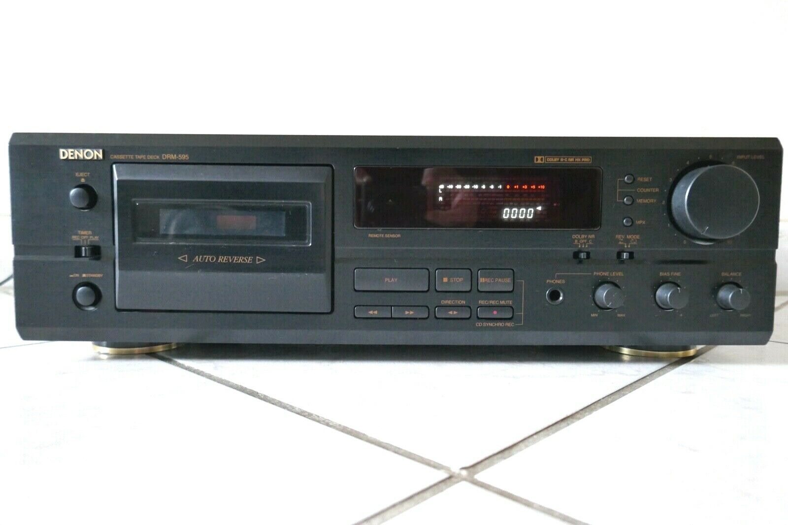 lecteur cassette tape deck denon drm-595 vintage occasion