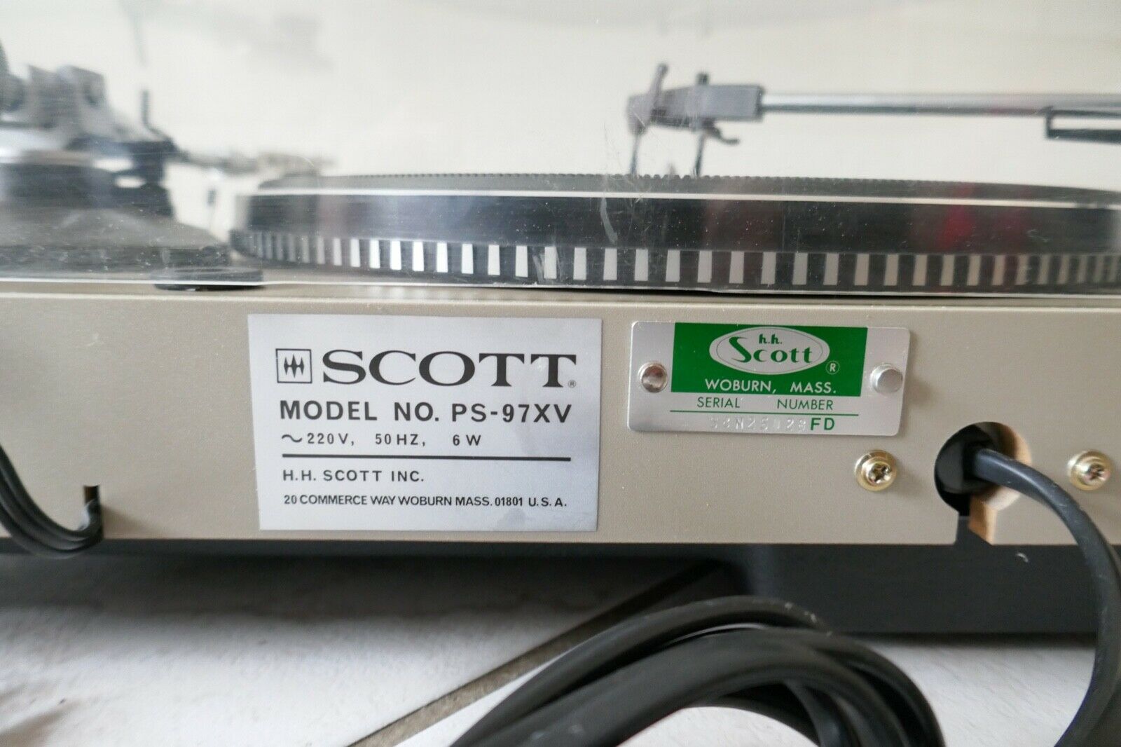 platine vinyle turntable scott PS-97XV vintage occasion
