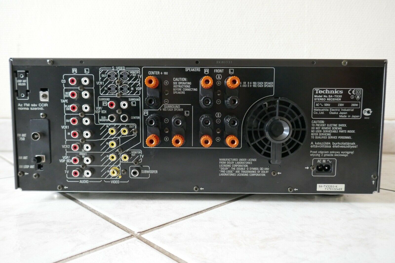amplificateur amplifier Technics SA-TX30 vintage occasion
