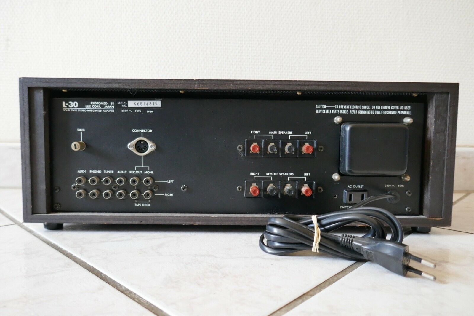 amplificateur amplifier Luxman l-30 vintage occasion