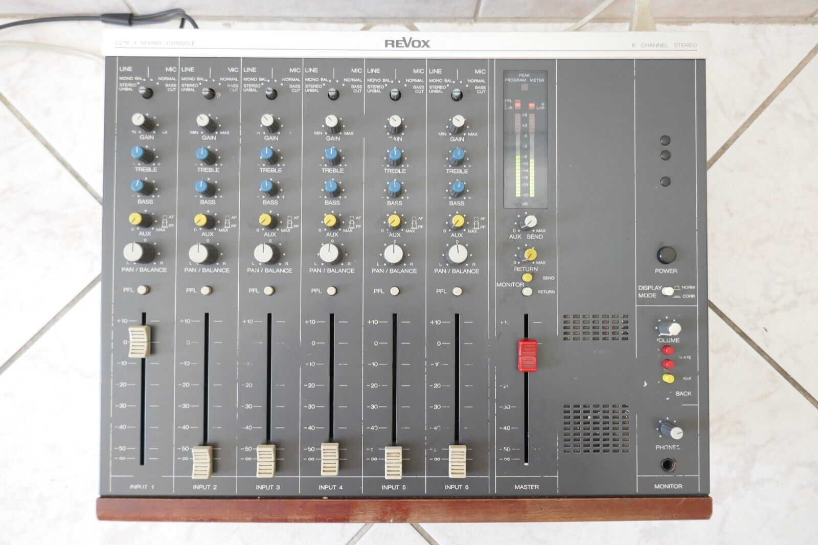 mixer table de mixage revox c279 vintage occasion