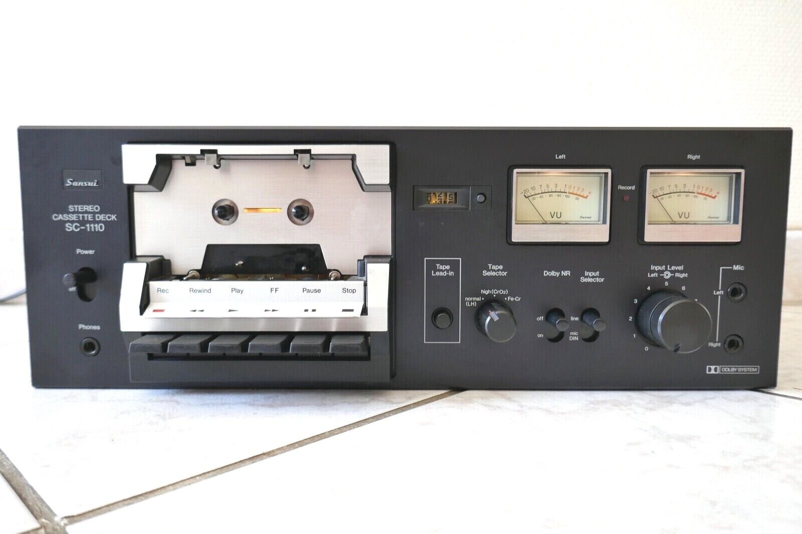 lecteur de cassette tape deck sansui sc-1110 vintage occasion