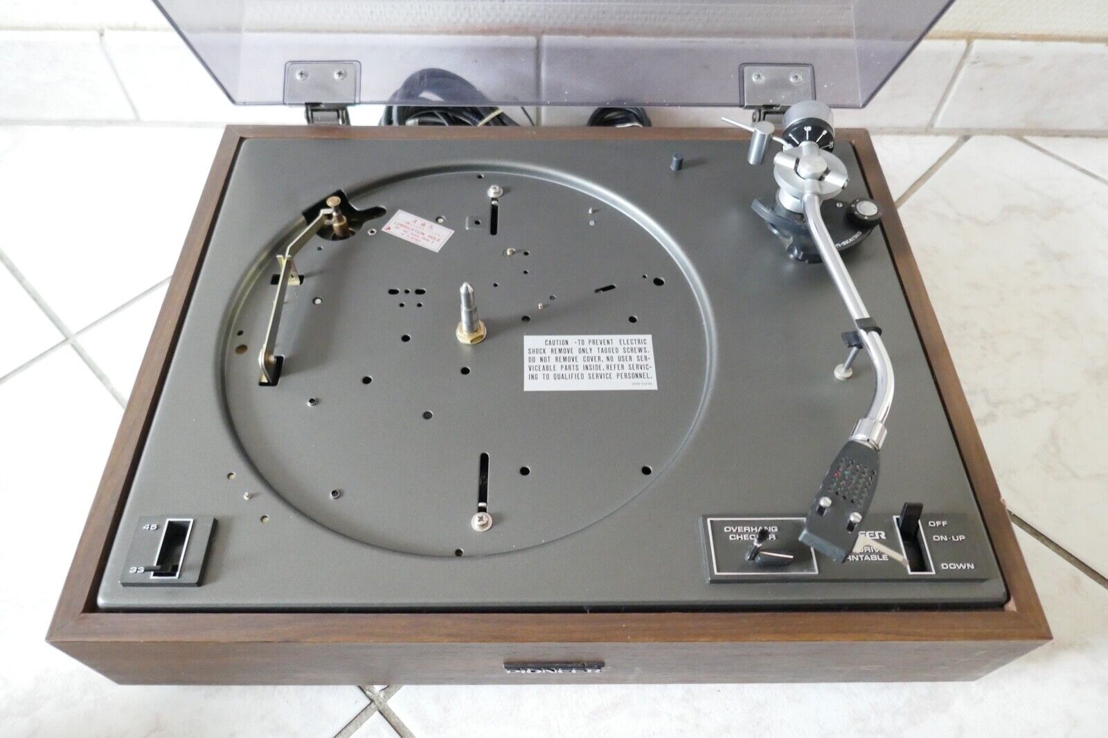 platine vinyle turntable pioneer pl-12dII vintage occasion