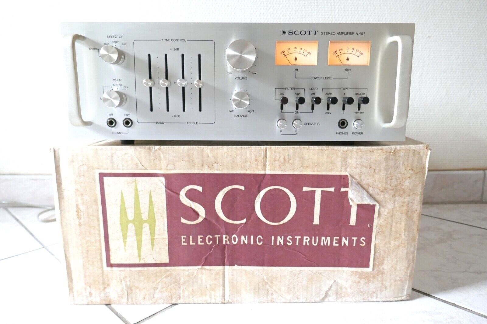 amplificateur amplifier Scott a 457 vintage occasion