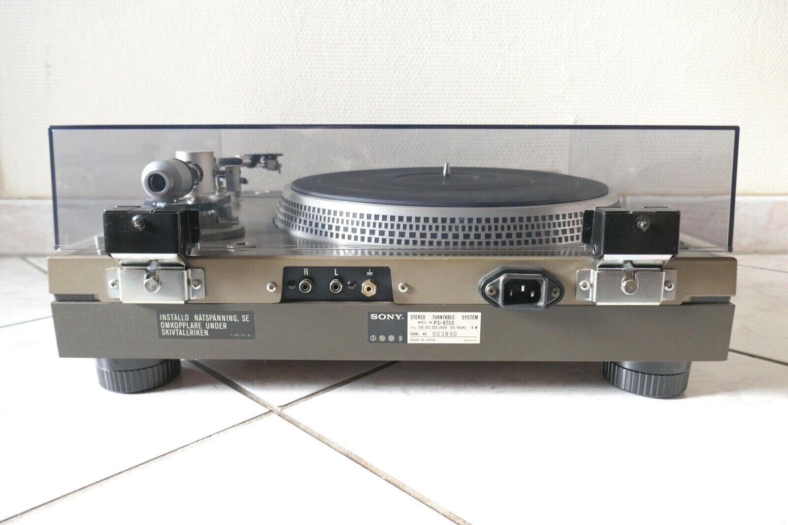 platine vinyle turntable sony PS-6750 vintage occasion